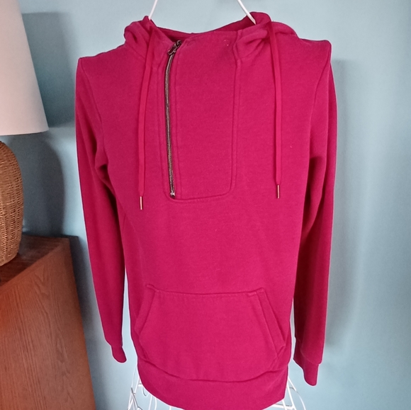 EUC Fox Heathered Raspberry Hoodie - Women's Size Medium - Picture 6 of 9
